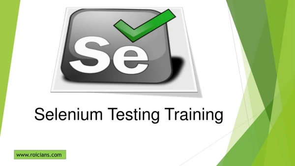 Selenium Automation Testing training
