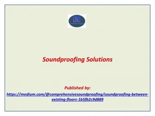 Soundproofing Solutions