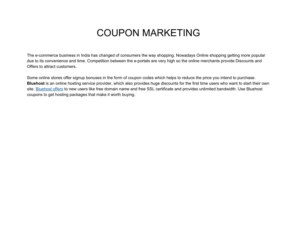 coupon marketing