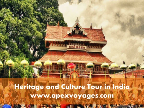 Heritage and Culture Tour in India