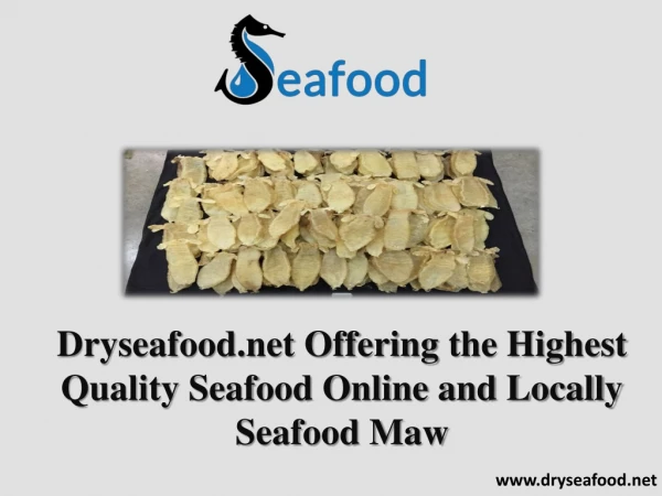 Get Best Dry Seafood Wholesale