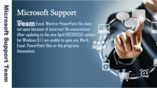 A Microsoft Excel, Word or PowerPoint file does not open because of incorrect file associations - slide 1