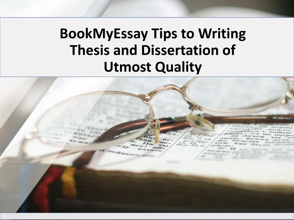 bookmyessay tips to writing thesis