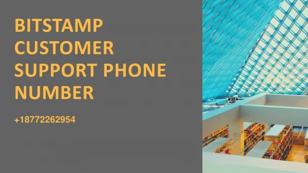 Bitstamp Customer Support { 18772262954} Phone Number