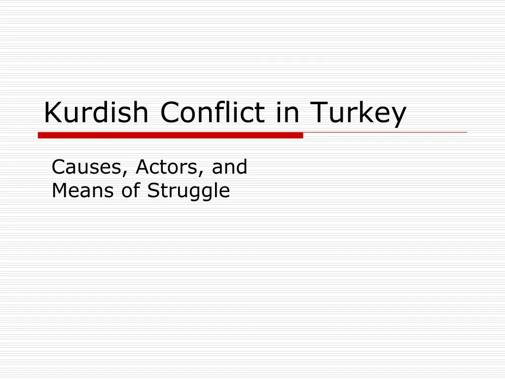 kurdish conflict in turkey