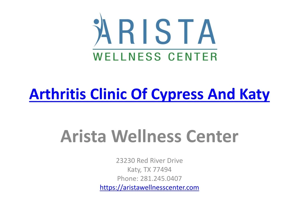 arthritis clinic of cypress and katy