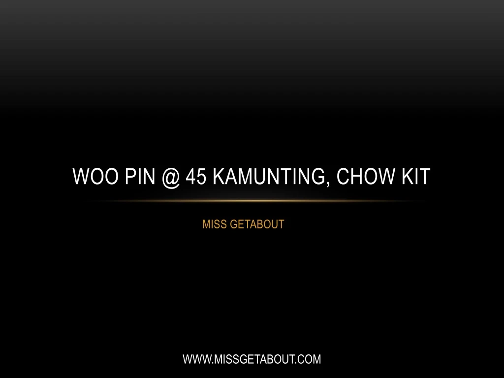 woo pin @ 45 kamunting chow kit