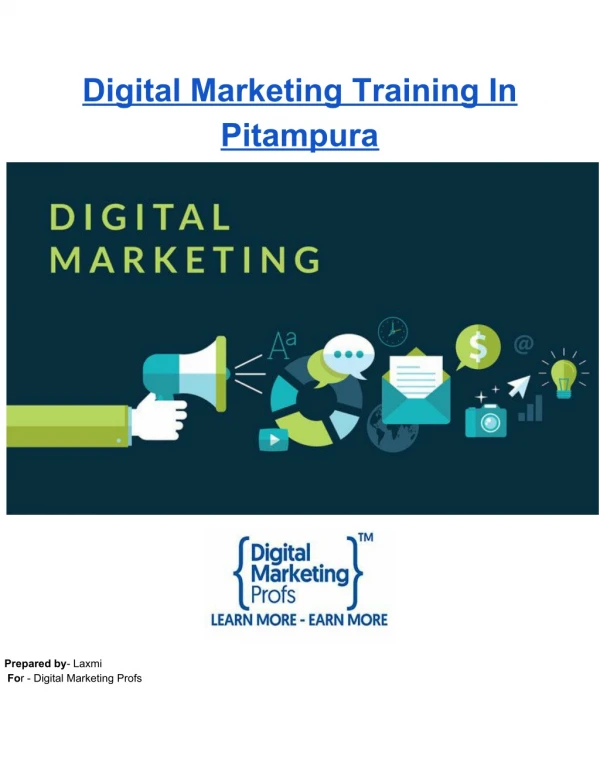 Digital marketing training in pitampura