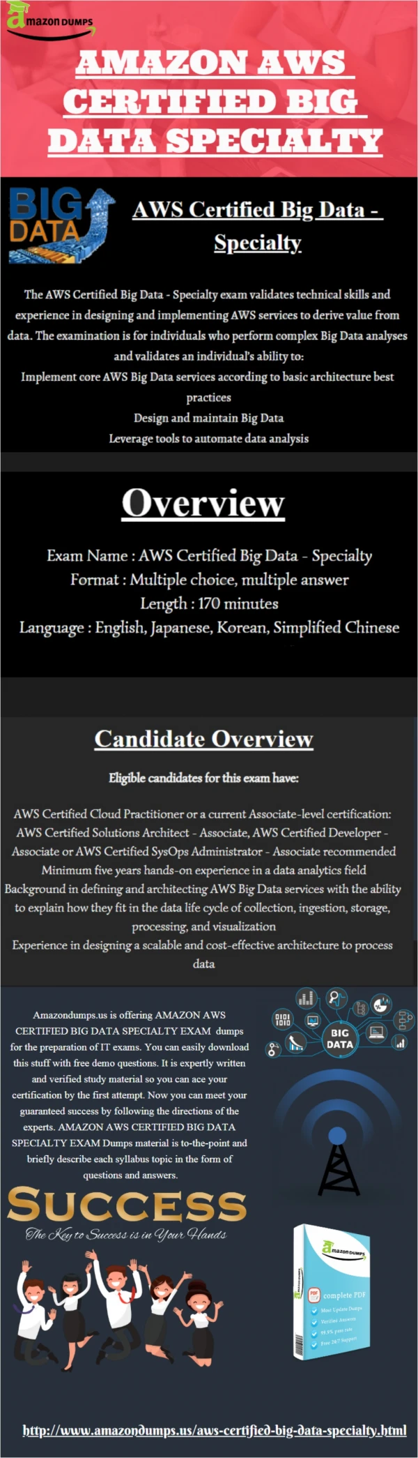 Download AMAZON AWS CERTIFIED BIG DATA SPECIALTY Exam