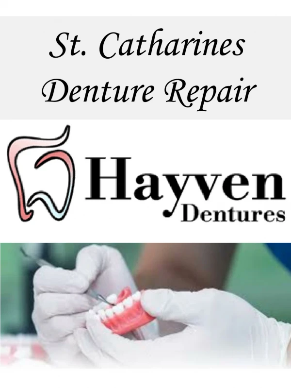 St. Catharines Denture Repair