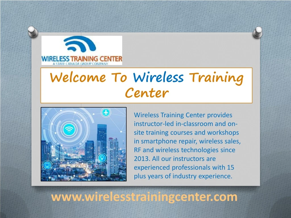 welcome to wireless training center