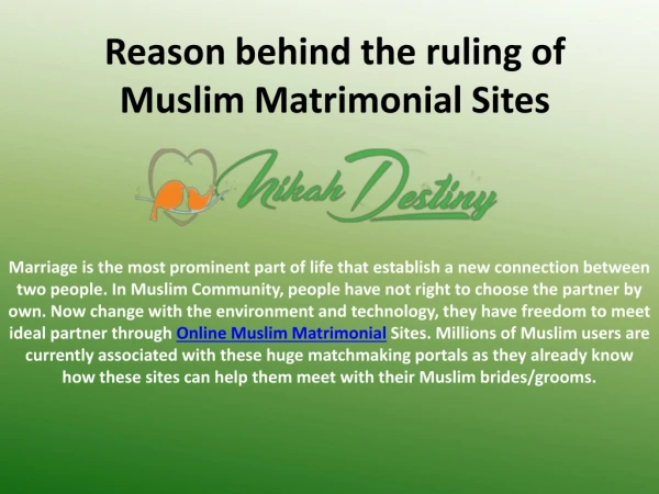 How Muslim Matrimonial Sites are Ruling