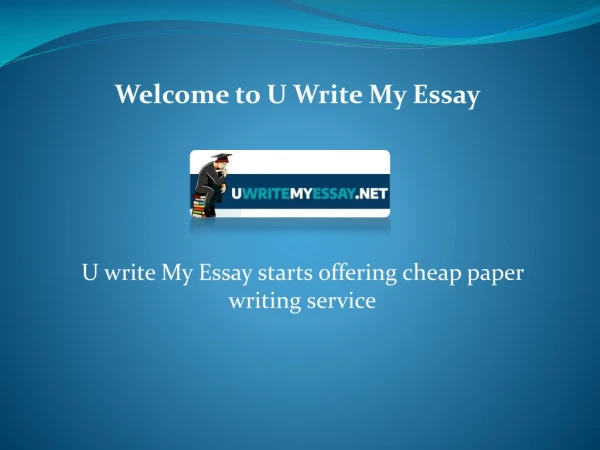 Affordable paper writing service