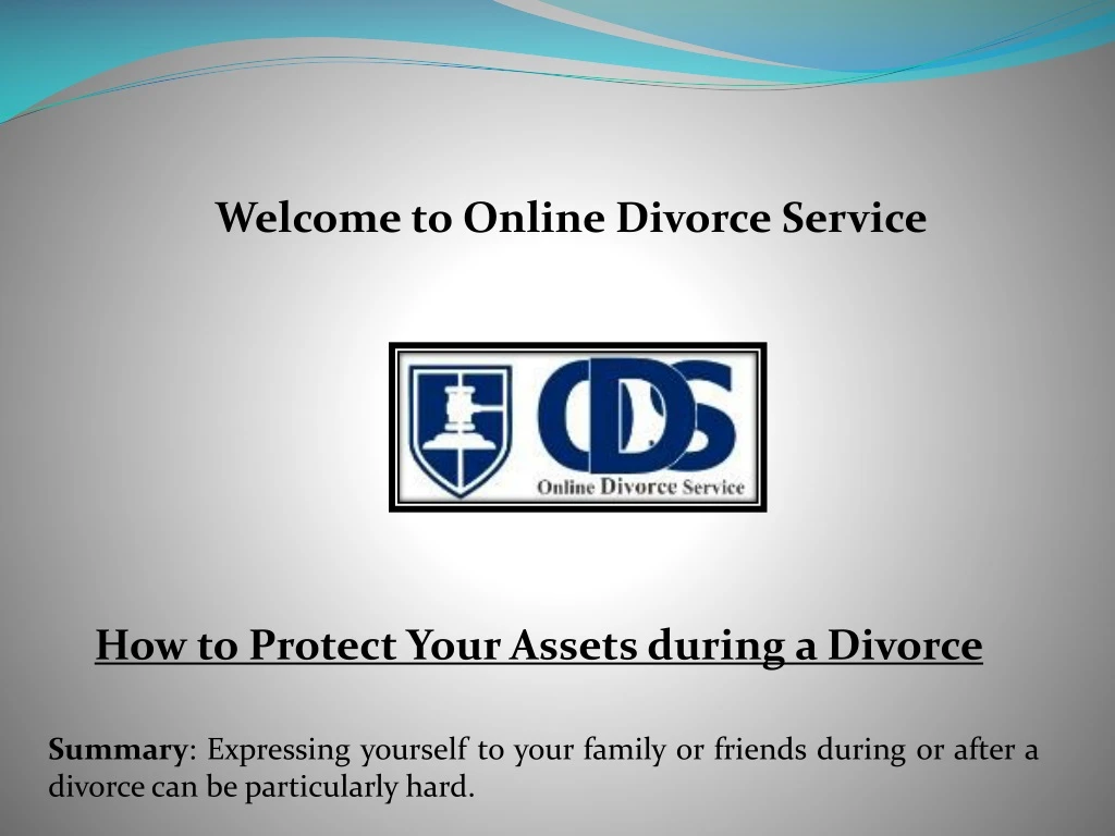 welcome to online divorce service