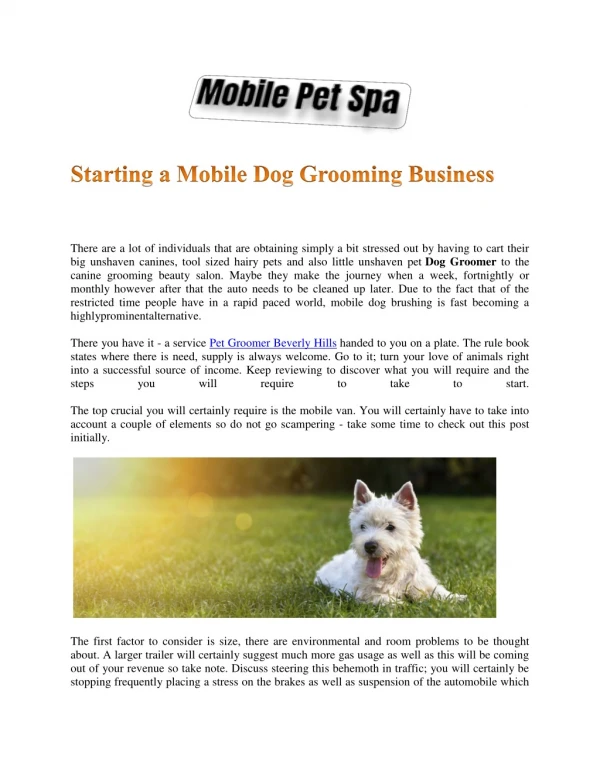 Dog groomer near me mobile mobile dog wash near ... - Mobile Pet Spa