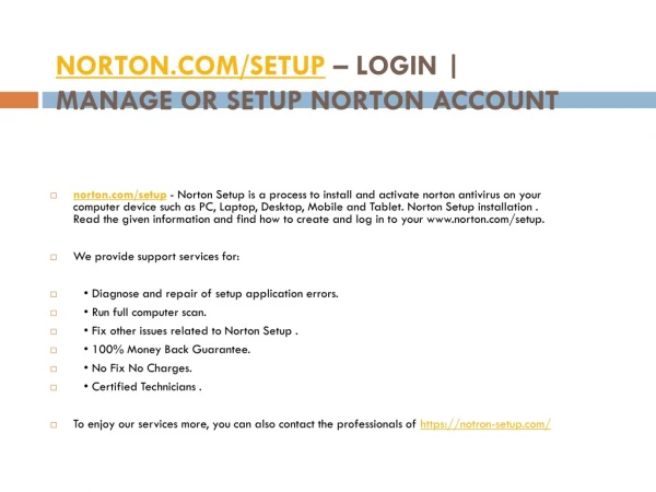 norton com setup login manage or setup norton account