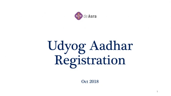 Udyog Aadhar Registration | Udyog Aadhar Application
