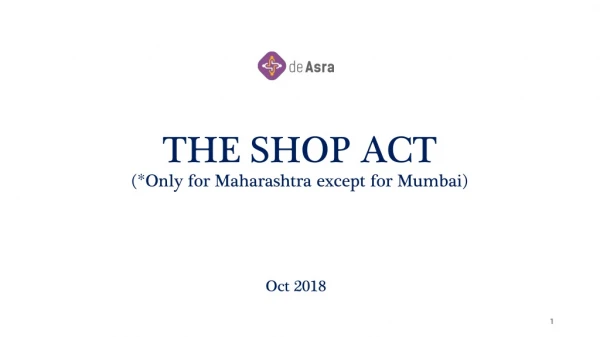 Shop Act Maharashtra | deAsra Foundation
