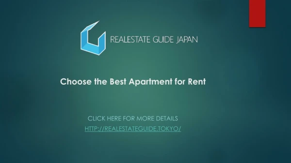 Choose the best apartment for rent