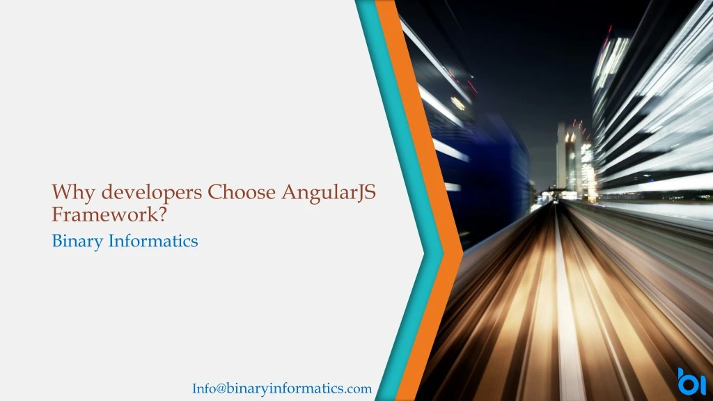 why developers choose angularjs framework
