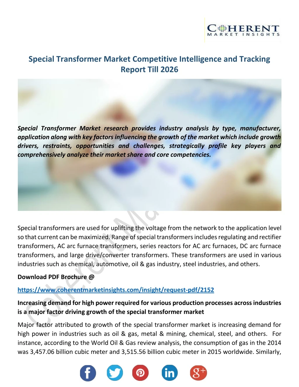 special transformer market competitive