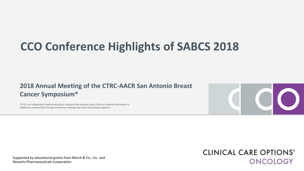 cco conference highlights of sabcs 2018