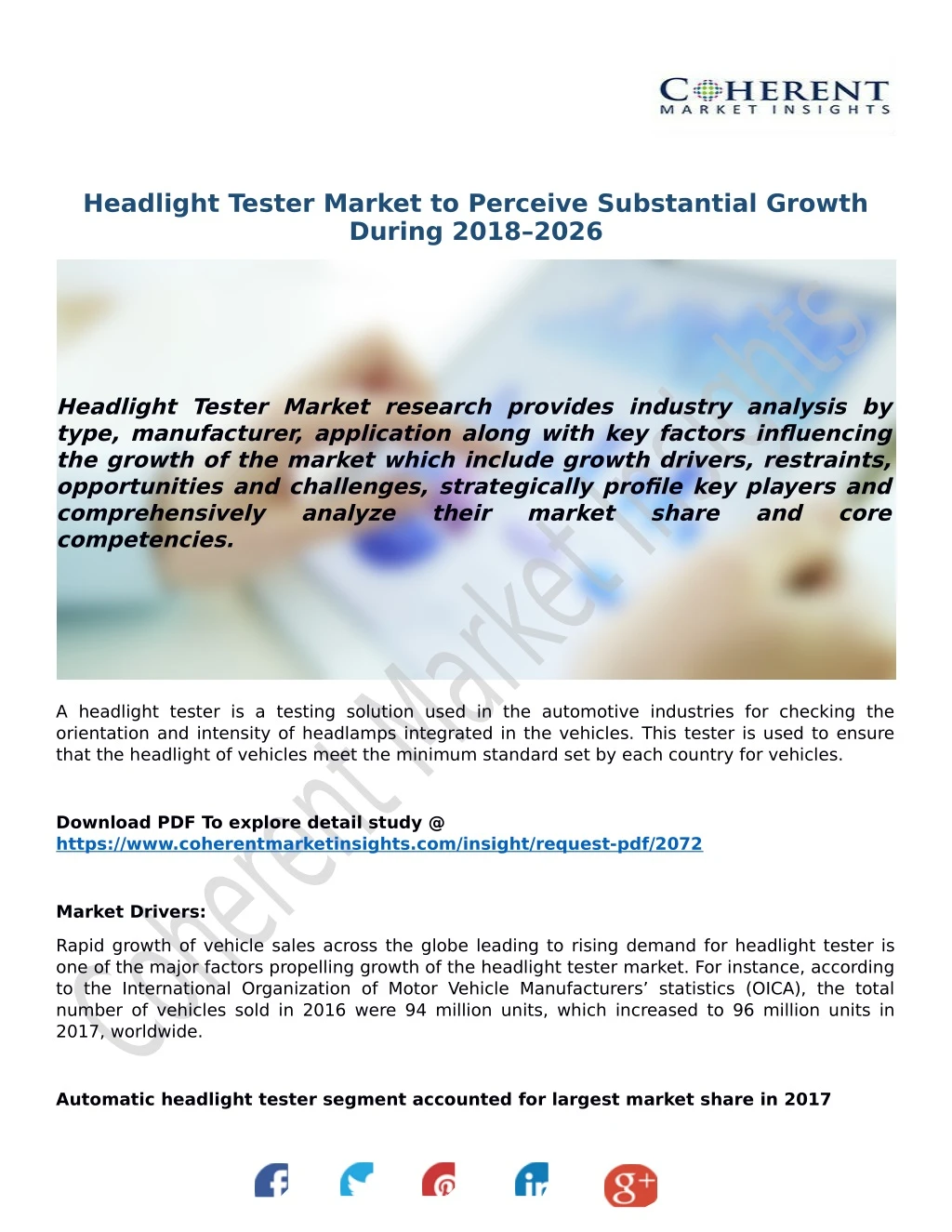 headlight tester market to perceive substantial