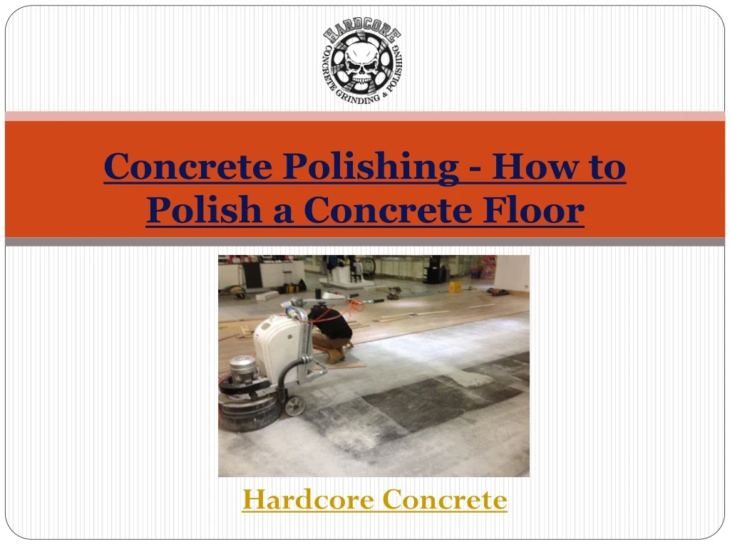 concrete polishing how to polish a concrete floor