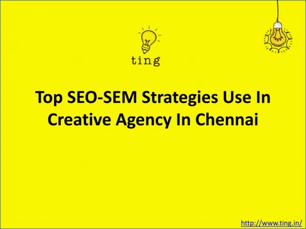 Top SEO-SEM Strategies Use In Creative Agency In Chennai