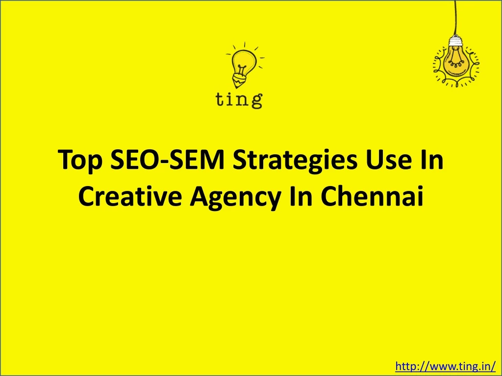 top seo sem strategies use in creative agency in chennai