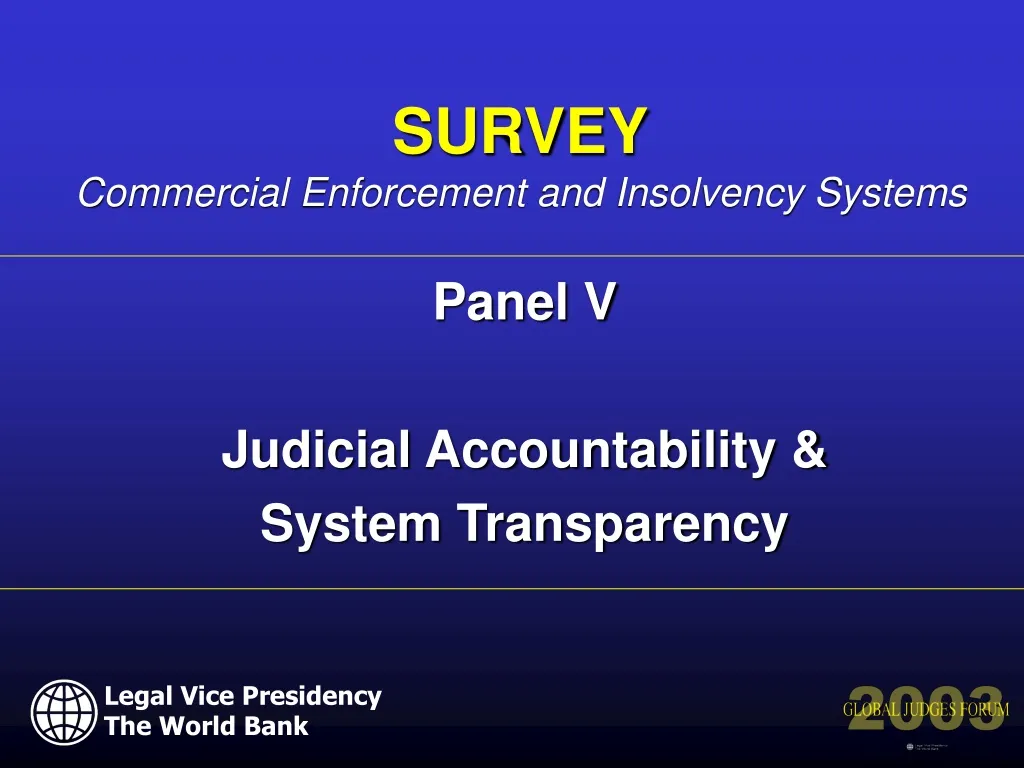 panel v judicial accountability system transparency