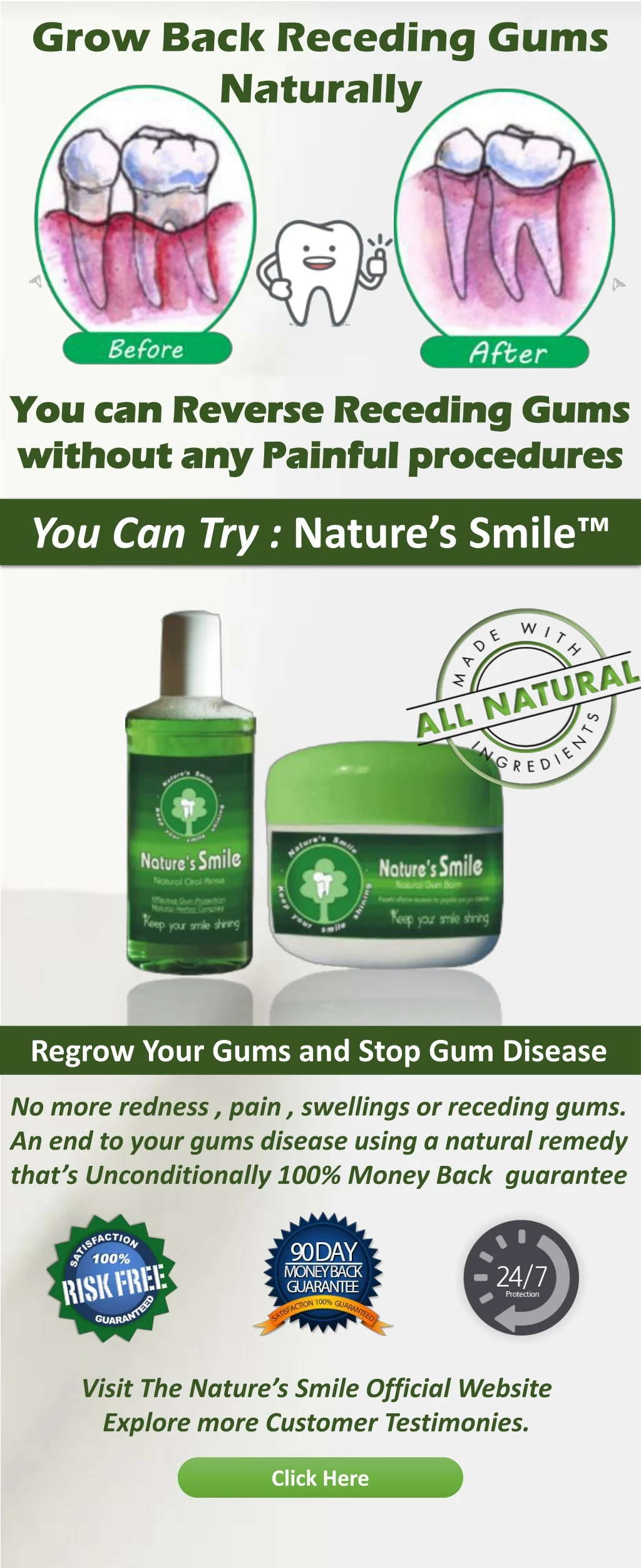 grow back receding gums naturally
