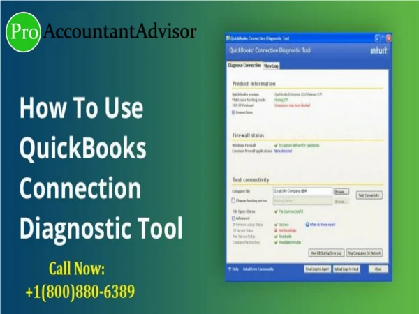 QuickBooks Connection Diagnostic Tool - A Complete Helpful Guide
