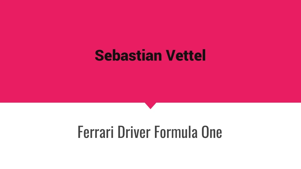 sebastian vettel