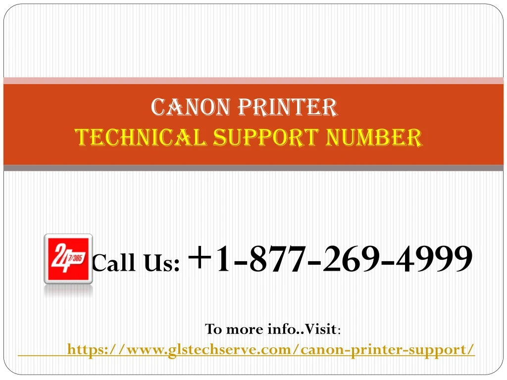 canon printer technical support number
