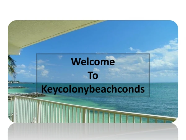 key colony beach vacation rentals
