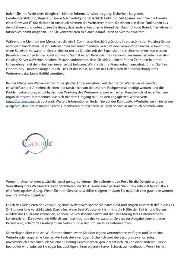 indem sie ihre webserver delegieren k nnen