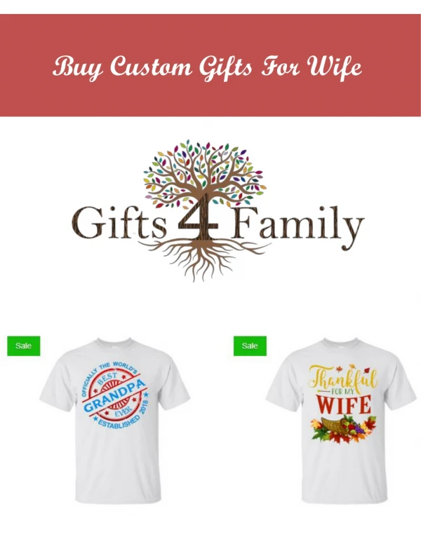 Buy Custom Gifts For Wife