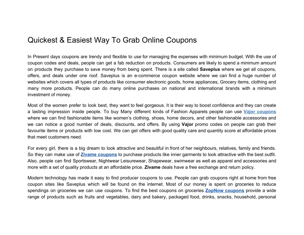 quickest easiest way to grab online coupons