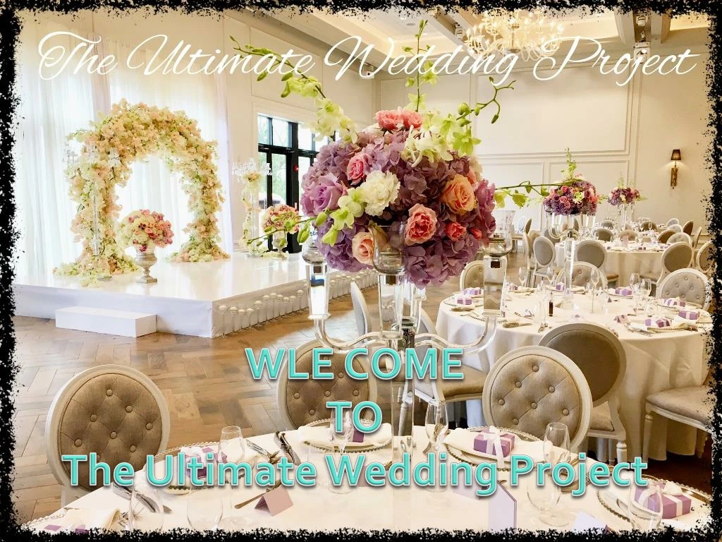 wle come to the ultimate wedding project