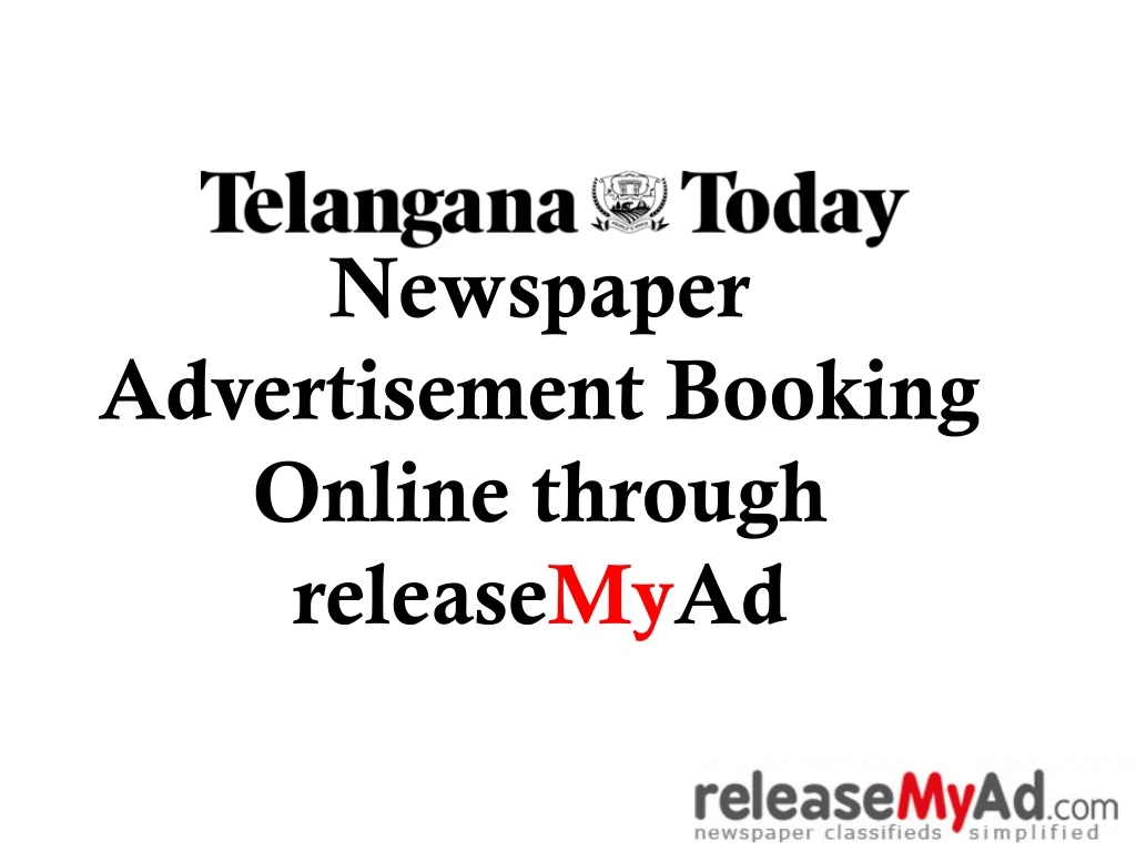 newspaper advertisement booking online through release my ad