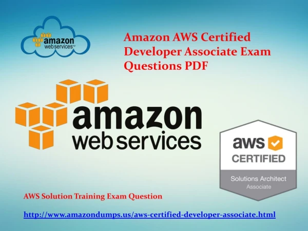 2019 Updated Amazon AWS Certified Developer Associate Dumps | Amazondumps.us