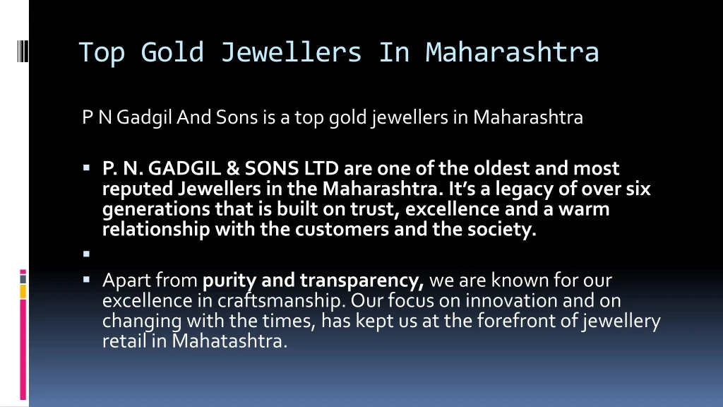 top gold j ewellers in maharashtra