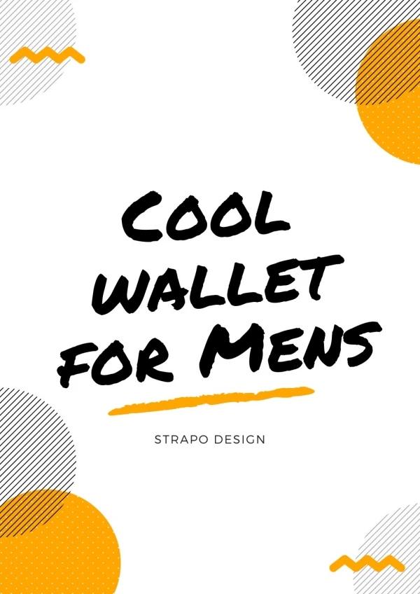 Cool wallet for Mens