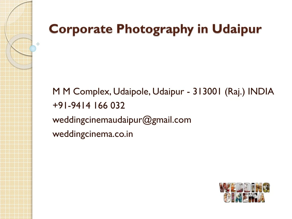 corporate photography in udaipur