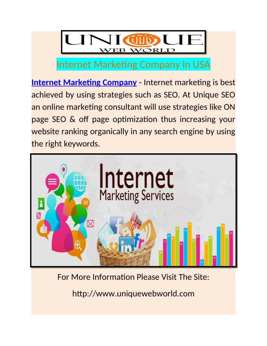 internet marketing company in usa