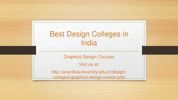 Best Design College in India - Avantika University | MAEER's MIT Pune