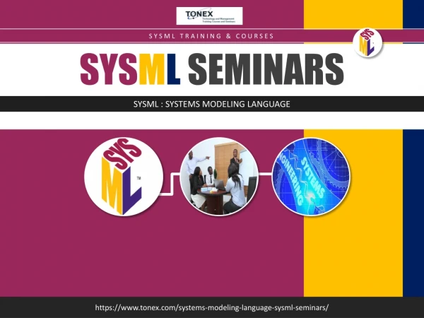Systems modeling language sysml seminars : Tonex Training