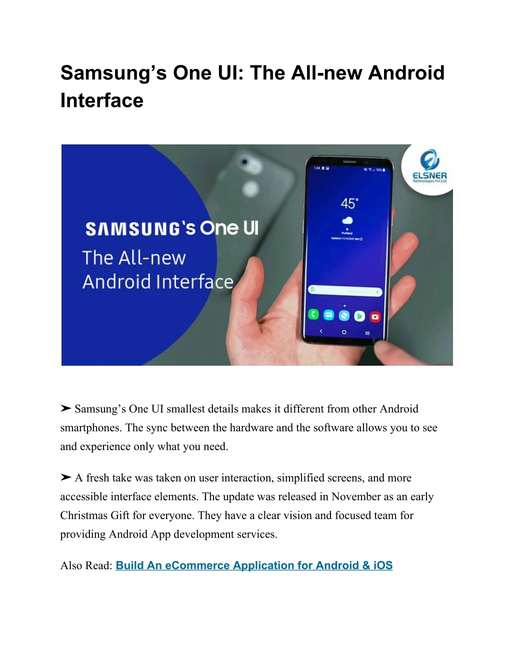 samsung s one ui the all new android interface