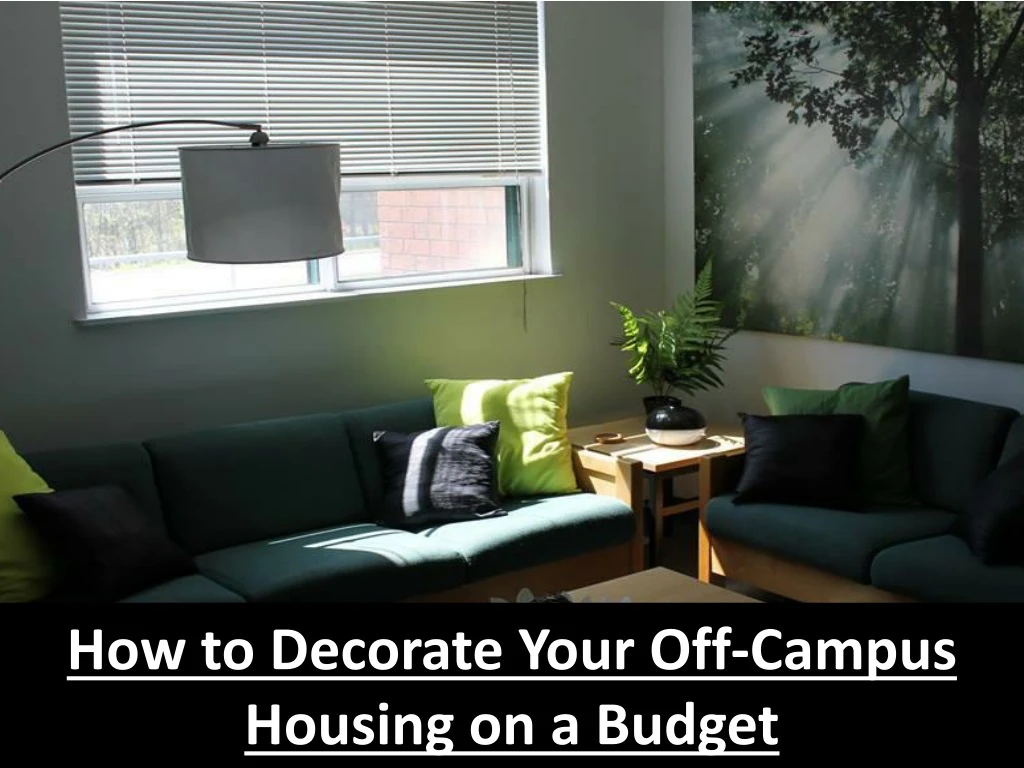 how to decorate your off campus housing on a budget